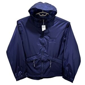 RedHead Mens Size L Ink Navy Blue Lightweight Packable Hooded Jacket‎ NWT
